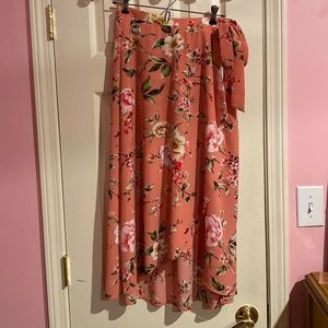 Floral Midi Skirt